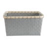Lademand bamboe rand - grijs - 33x23x17 cm