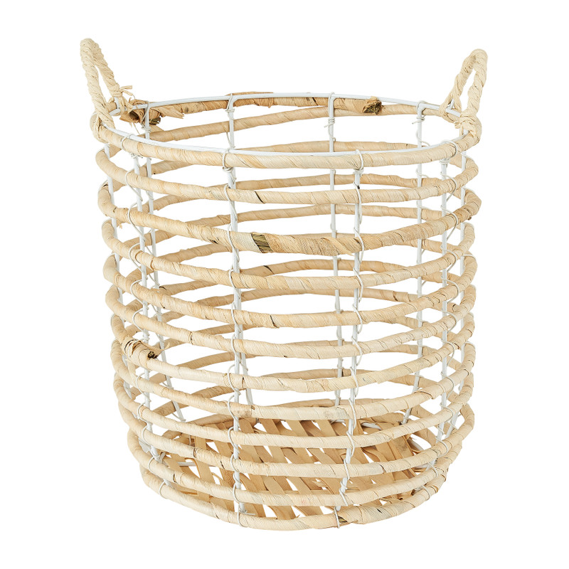 Mand mais - wit -  ⌀ 25 x 25 cm