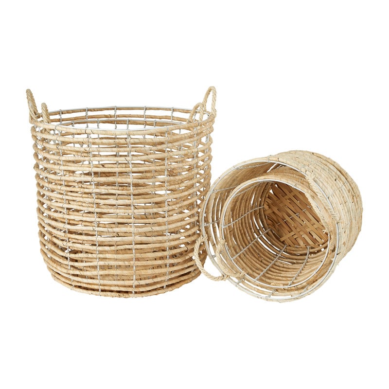 Mand mais - wit -  ⌀ 25 x 25 cm