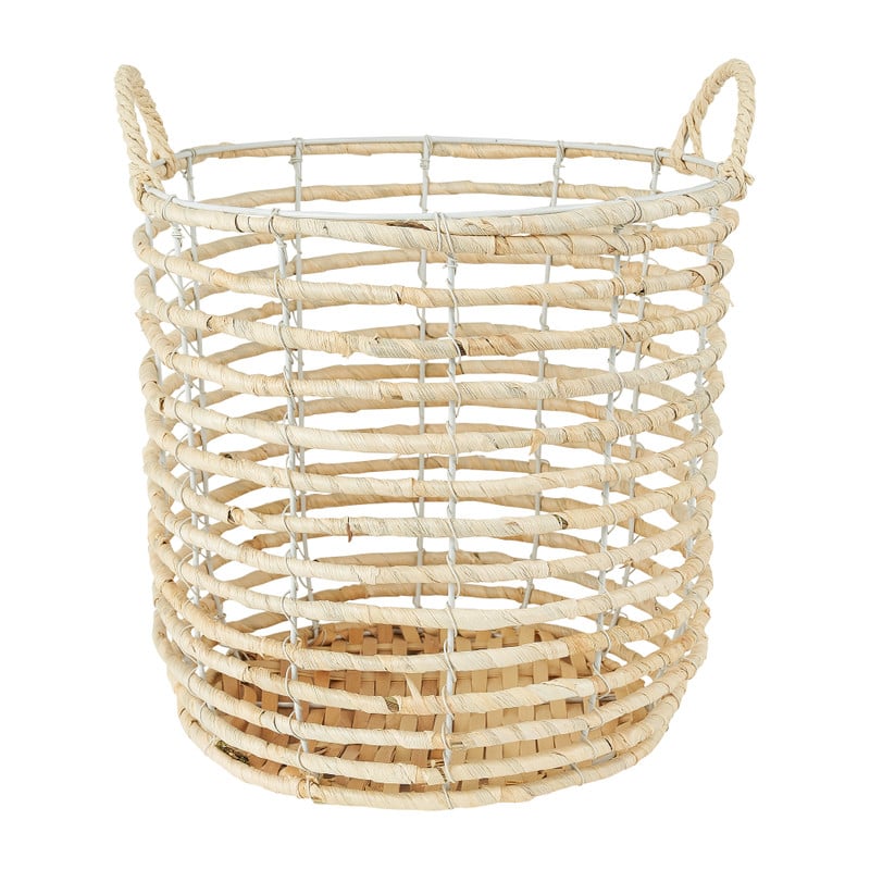 Mand mais - wit -  ⌀ 32 x 30 cm