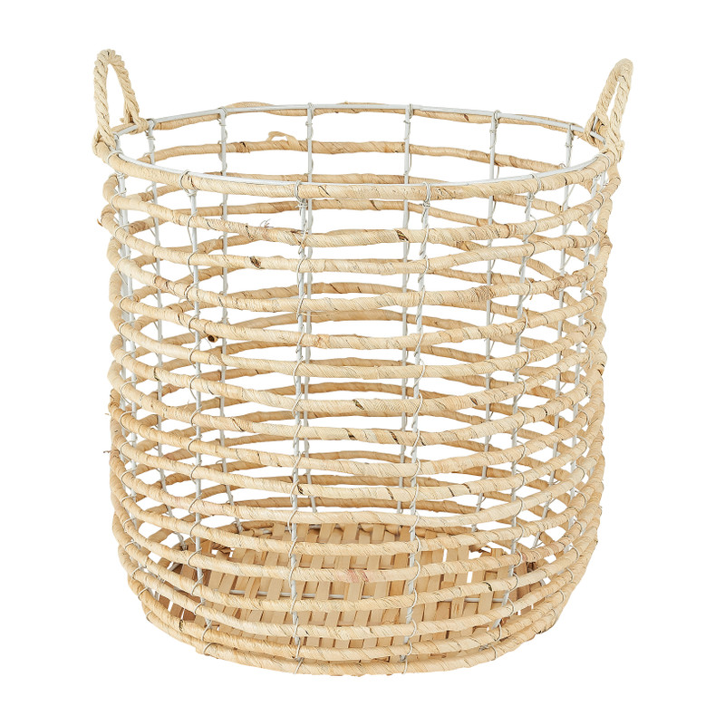 Mand mais - wit -  ⌀ 37 x 35 cm