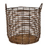 Mand bananenblad - bruin - ⌀ 43 x 40 cm