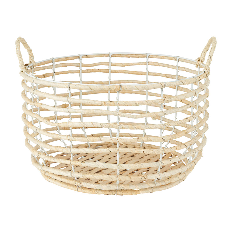 Mand mais - wit -  ⌀ 37 x 21 cm