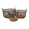 Mand bananenblad - bruin - ⌀ 31 x 18 cm 