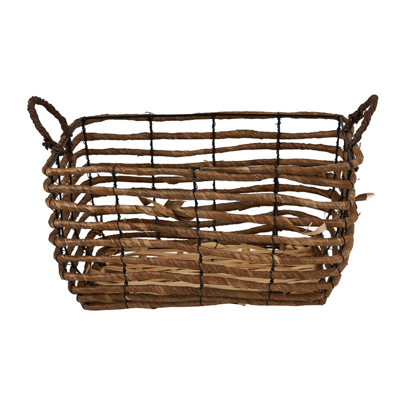 Mand bananenblad - rechthoek - 35 x 29 x 18 cm