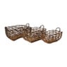 Mand bananenblad - rechthoek - 35 x 29 x 18 cm