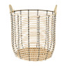 Mand bamboe - zwart -  ⌀ 37 x 35 cm