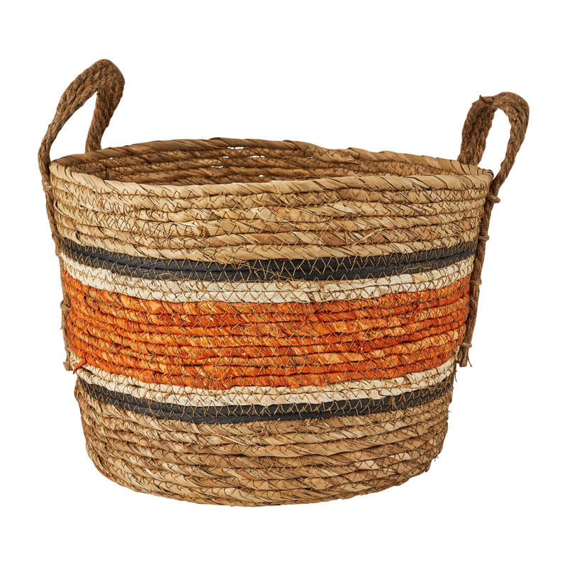 Mand oranje streep - laag - ø29x24 cm