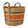 Mand oranje streep - laag - ø29x24 cm