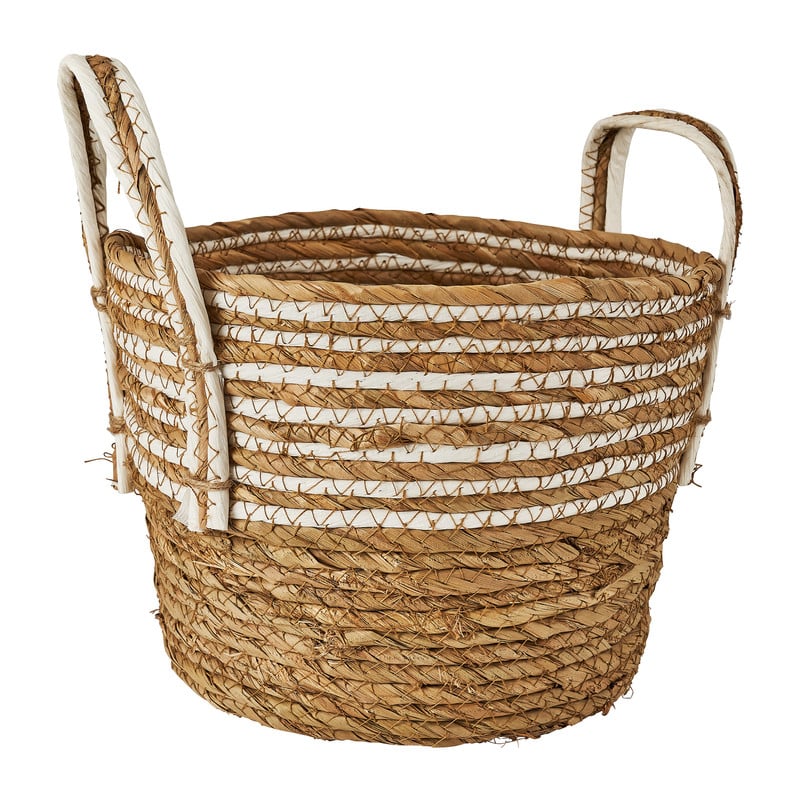 Mand witte streep - laag - ø25x20 cm