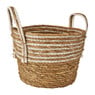 Mand witte streep - laag - ø25x20 cm