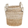 Mand witte streep - laag - ø29x24 cm