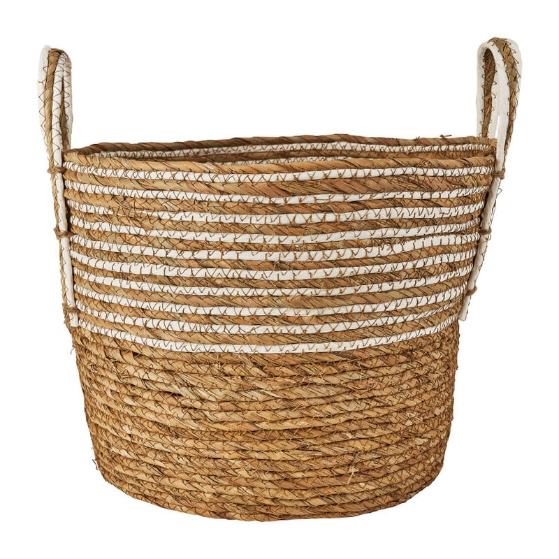Mand witte streep - laag - ø34x28 cm