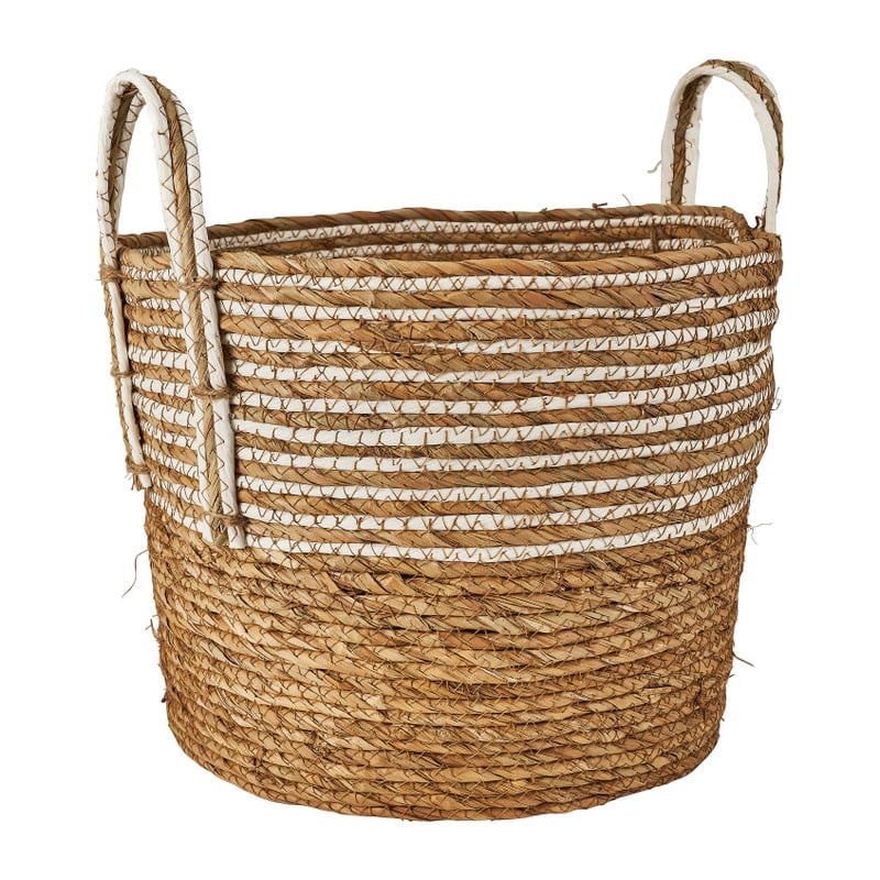 Mand witte streep - laag - ø34x28 cm