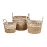 Mand witte streep - laag - ø34x28 cm
