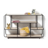 Mand witte streep - laag - ø34x28 cm