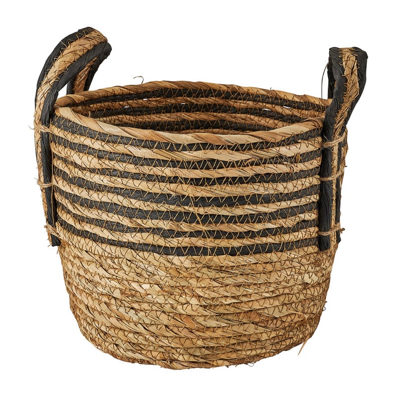 Mand zwarte streep - laag - ø25x20 cm