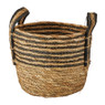Mand zwarte streep - laag - ø25x20 cm