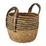 Mand zwarte streep - laag - ø25x20 cm