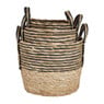 Mand zwarte streep - laag - ø25x20 cm