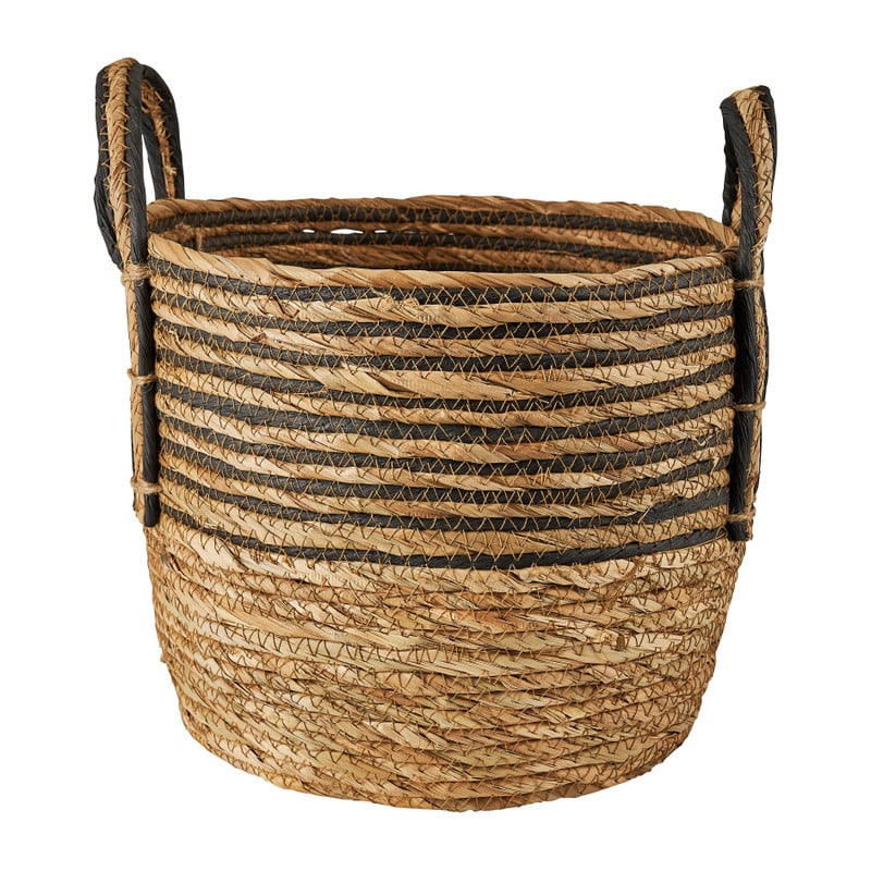 Mand zwarte streep - laag - ø29x24 cm