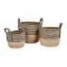 Mand zwarte streep - laag - ø29x24 cm