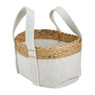 Mand vilt en zeegras - wit - ⌀28x16 cm 