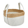 Mand vilt en zeegras - wit - ⌀39x20 cm 
