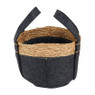 Mand vilt en zeegras - grijs - ⌀28x16 cm 