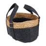 Mand vilt en zeegras - grijs - ⌀28x16 cm 