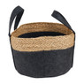Mand vilt en zeegras - grijs - ⌀39x20 cm 
