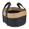 Mand vilt en zeegras - grijs - ⌀39x20 cm 