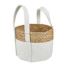 Mand vilt en zeegras - wit - ⌀27x20 cm 