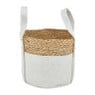 Mand vilt en zeegras - wit - ⌀30x25 cm 