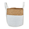 Mand vilt en zeegras - wit - ⌀33x30 cm 