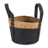 Mand vilt en zeegras - grijs - ⌀27x20 cm 