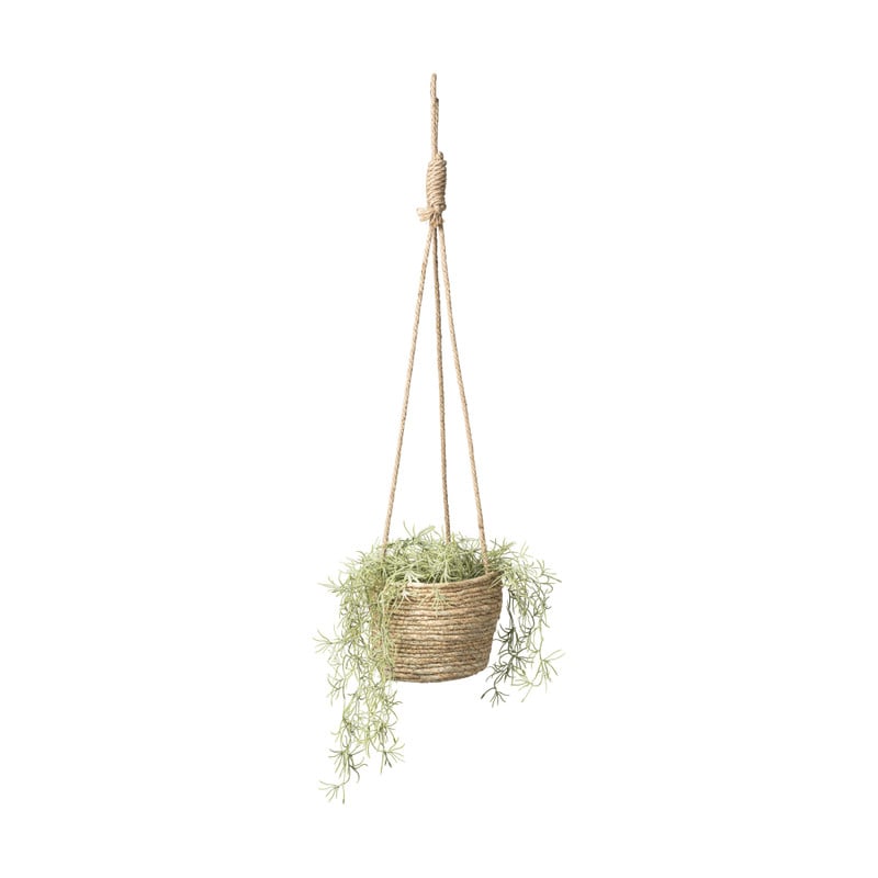Bloempot aan touw - naturel 