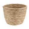 Rieten bloempot - naturel - ⌀19x14 cm 