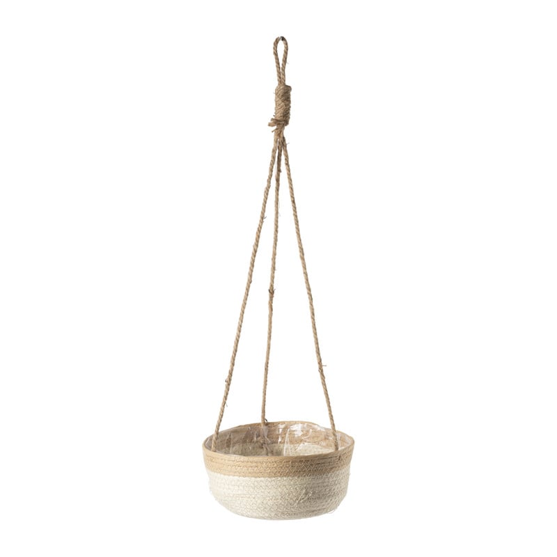 Hangbloempot - naturel - ⌀22x9 cm