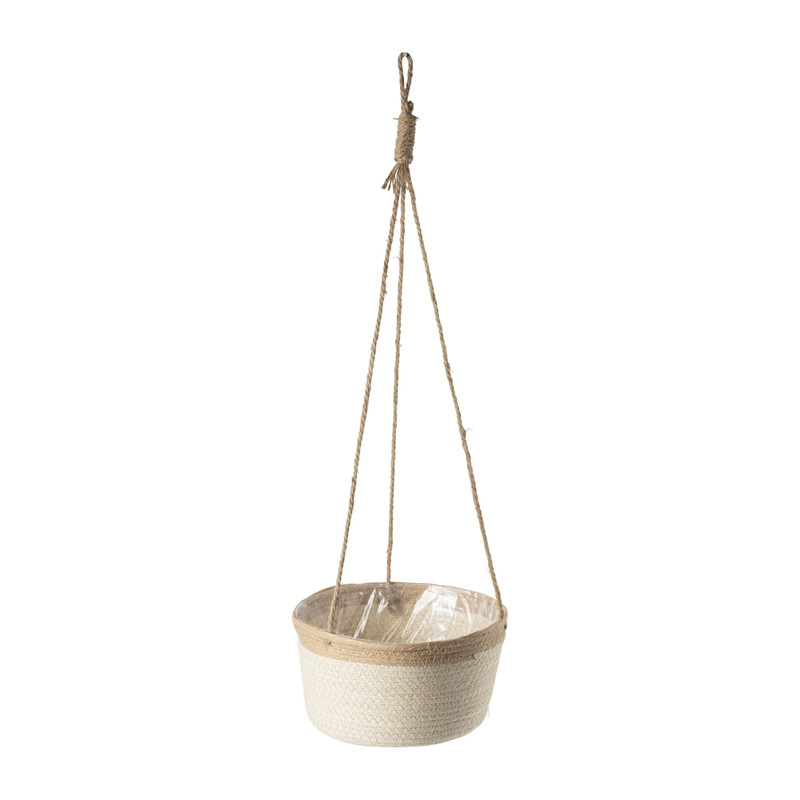 Hangbloempot - naturel - ⌀26x13 cm