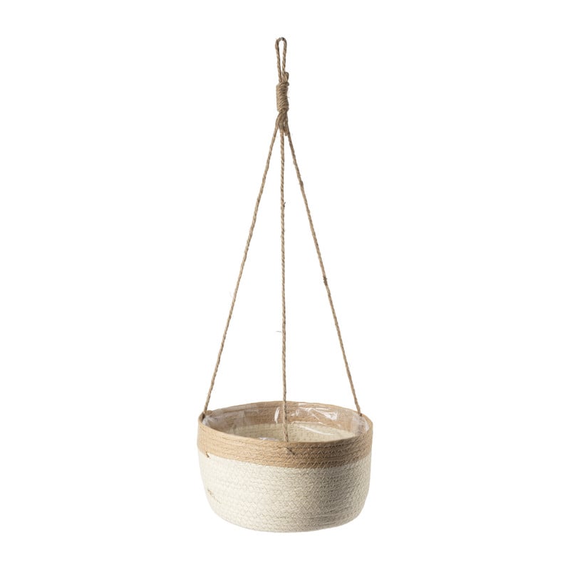 Hangbloempot - naturel - ⌀30x15 cm