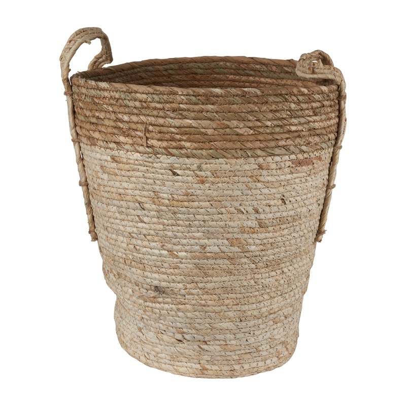 Mand met bruine  rand - ⌀32x38 cm 
