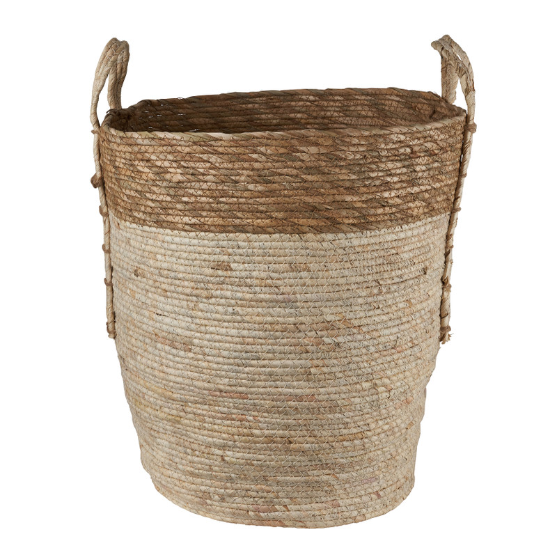 Mand met bruine  strepen - ⌀42x48 cm 