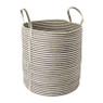 Mand met strepen - naturel - ⌀40x44 cm