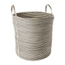 Mand met strepen - naturel - ⌀45x49 cm 