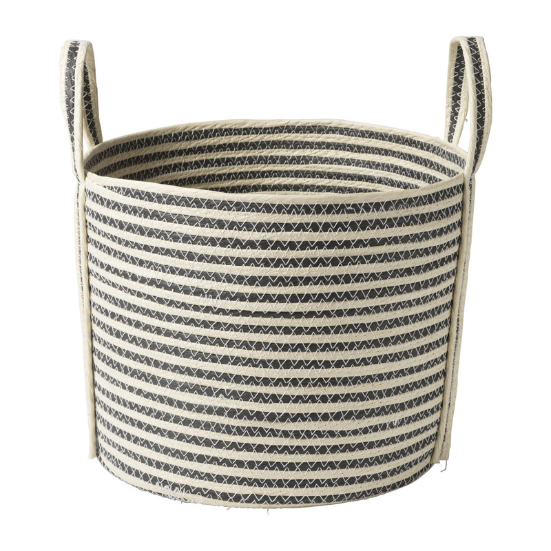 Mand met strepen laag - Ø29x24 cm