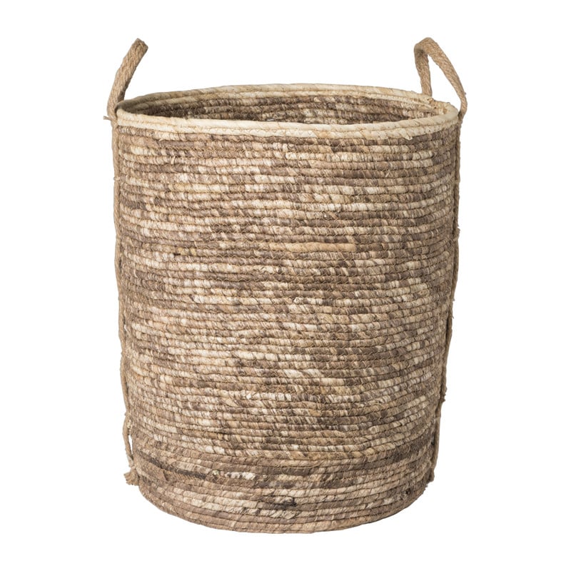 Mand met witte rand - hoog - ⌀45x49 cm