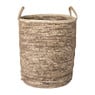 Mand met witte rand - hoog - ⌀45x49 cm