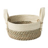 Mand rond met witte rand - Ø23x11 cm