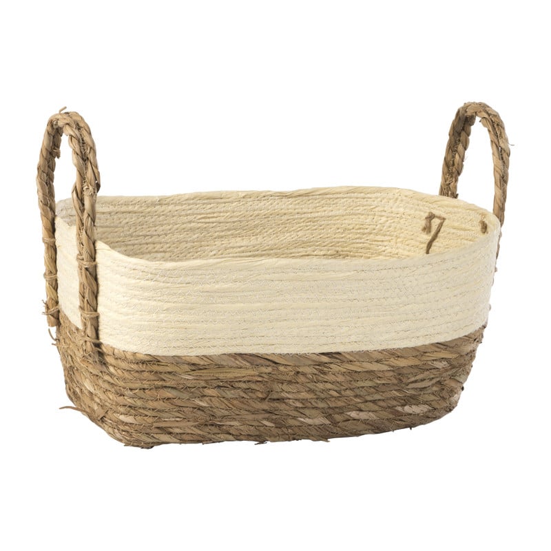 Lademand met witte rand - 42x25x17 cm